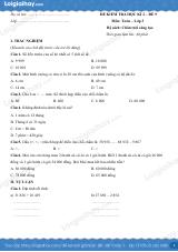 Đề kiểm tra học kì 2 Toán 3 Chân trời sáng tạo - Đề số 9